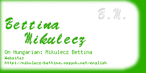 bettina mikulecz business card